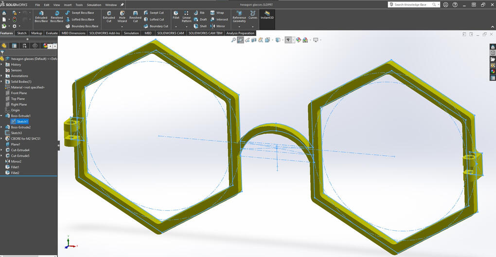 Honeycomb glasses model